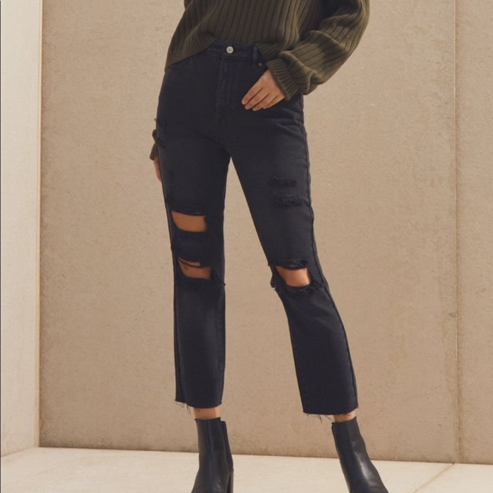 PacSun vintage black mom jeans size 24